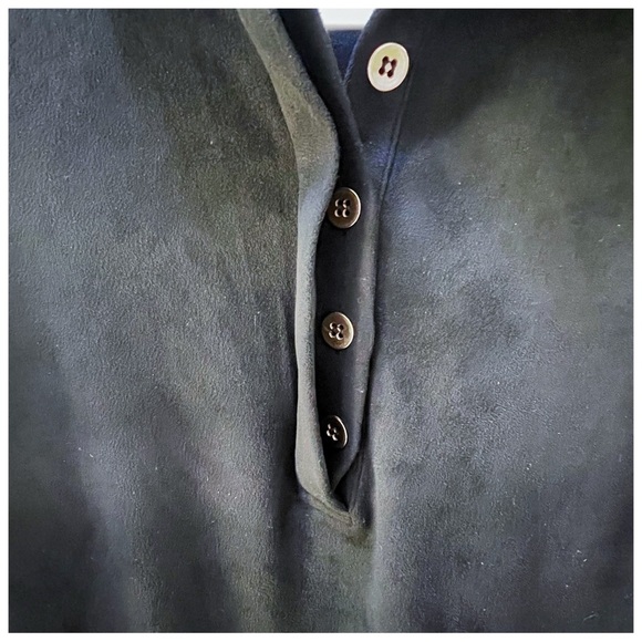 Gretchen Scott Women’s Black Faux Suede Dress Size Small - Picture 2 of 15